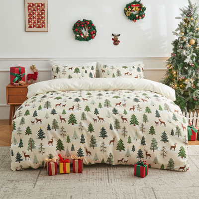 Ensemble de draps en flanelle Gogreen, ensemble de draps à imprimé de poches profondes de 3 pièces de 16 po, ensemble de draps simples super doux et respirant, ensemble de draps pour lit de luxe de style hôtelier, cadeau pour femme, homme