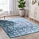 Tapis bleu clair à médaillon bohémien Dazzle