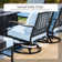 Asfand 4 - Person Outdoor Seating Group with Swivel Lounge Chairs&  Firepit Table