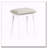 White Finish Vanity Dresser with LED Mirror, 4 Drawers and Stool-1514514410