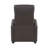 Saier 27" Modern & Contemporary Faux Leather Push Back Reclining Chair with Exposed Black Faux Wood Feet & Push-Back Recline-614867276