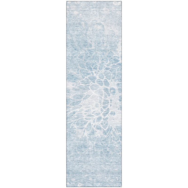 Premium Machine Washable Arnette Sky Rug, Runner 2'3" x 7'6"