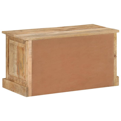 Banc de rangement pour chaussures en bois massif 33,5 po x 15,7 po x 17,7 po