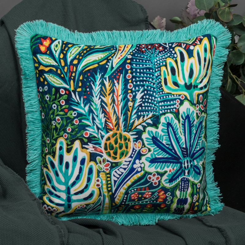 Tassels Chenille Pillow Cover