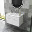 Meuble-lavabo mural moderne 32 po avec lavabo en céramique et portes à fermeture en douceur Vernon