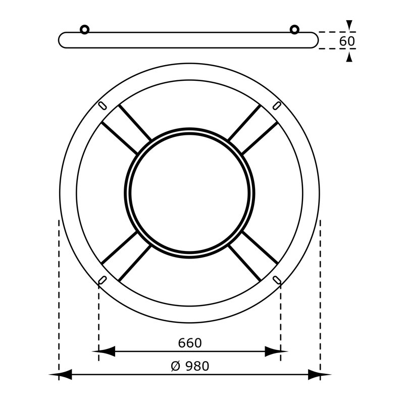 AXI Plastic Web / Saucer Swing Swing Seat with Chains