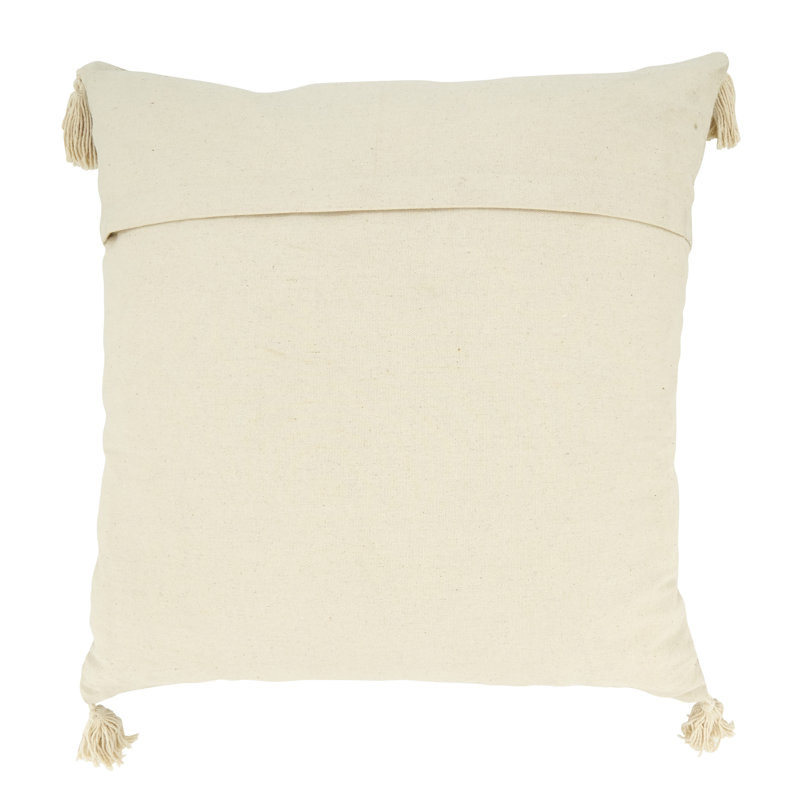 Gianni Collection Tassels Cotton Throw Pillow, Navy, Pillow Cover Only - No Insert