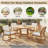 4 - Person Round Outdoor Dining Set With Cushions