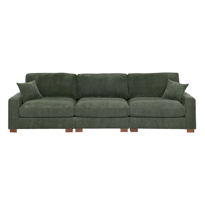 Canapé modulaire 3 pièces, Vert
