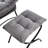 Modern Soft And Comfortable Accent Chair With Ottoman, Armrests And Side Pocket For Small Spaces-529341770