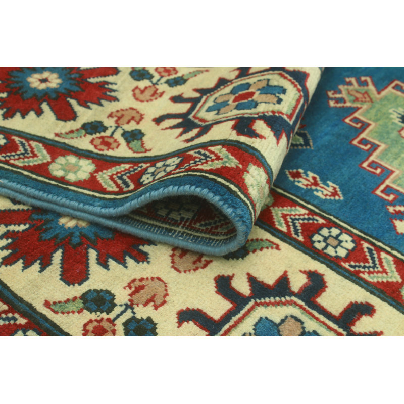 Cekaj One-of-a-Kind 8'4" X 11'9" 2022 Wool Area Rug Blue