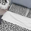 Ensemble de housse de couette en microfibre blanc / noir 3 pièces-711850119