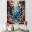 Orange bleu, corail, marine, merveille de rêves - art mural Coralwall-1631963484-1862933619