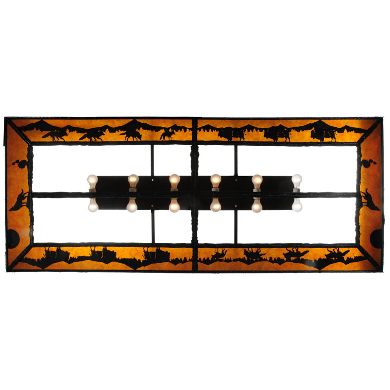 Rustic Lodge 12 - Light Flush Mount