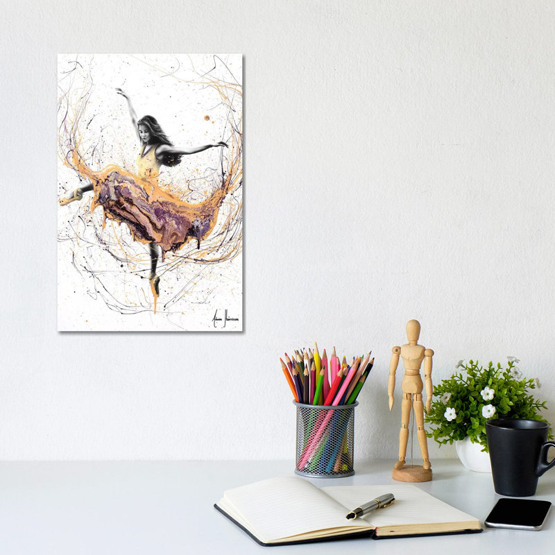 Violetta Ballerina by Ashvin Harrison - Print on Canvas, Wrapped Canvas, 20.32 cm H x 30.48 cm W