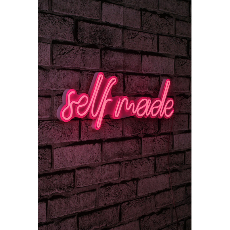 Éclairage décoratif en plastique à DEL, Rose