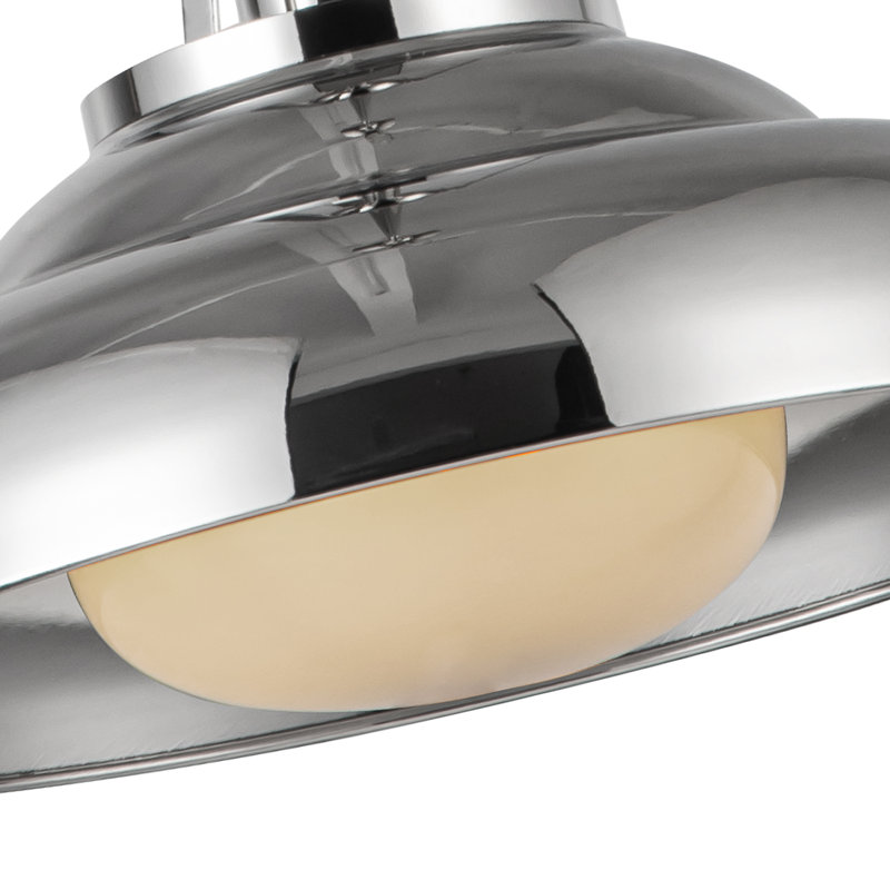 Palmetto 1 - Light Pendant, Polished Nickel, 11.63" H x 14.5" W x 14.5" D