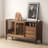 Simple Glass-Door Buffet Table