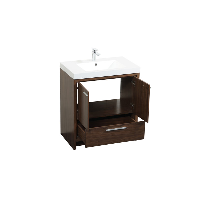 Ensemble de meuble-lavabo simple 30 po Southmead, Noyer