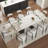 Recline 9 - Piece Dining Table Set With 110.23'' Extendable Sintered Stone Dining Table and 8 Fabric Chairs-293607984-297633136