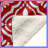 Red White Damask Pattern Blankets-130110849