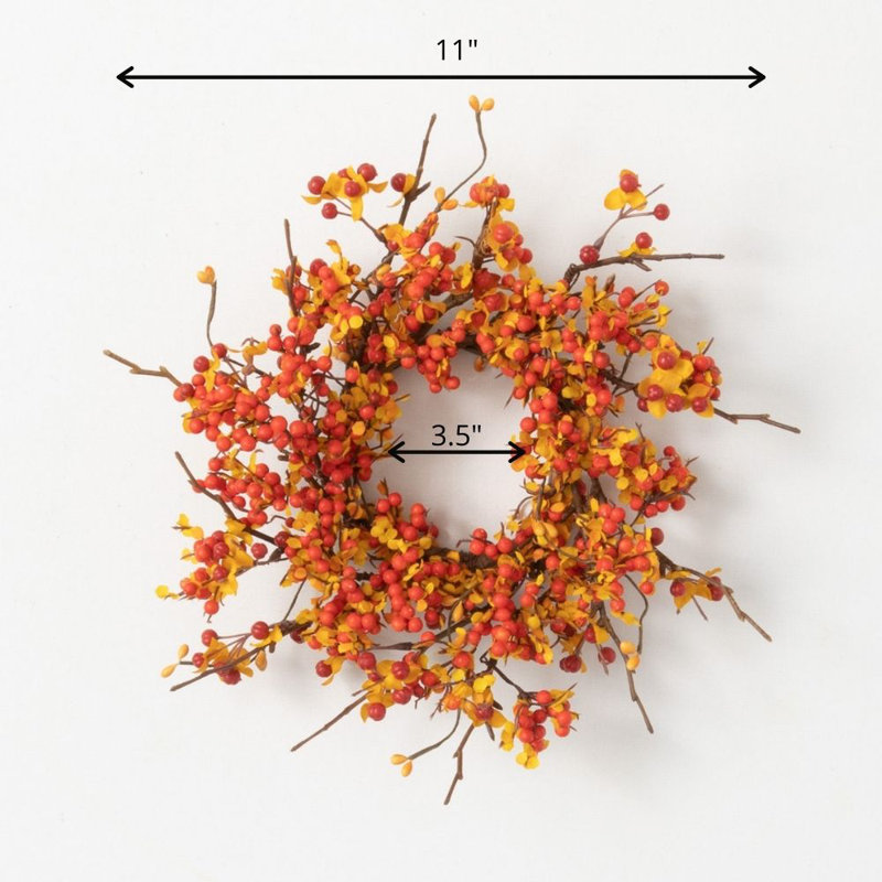  Couronne de styromousse, H 11 po x l 11 po x P 3 po