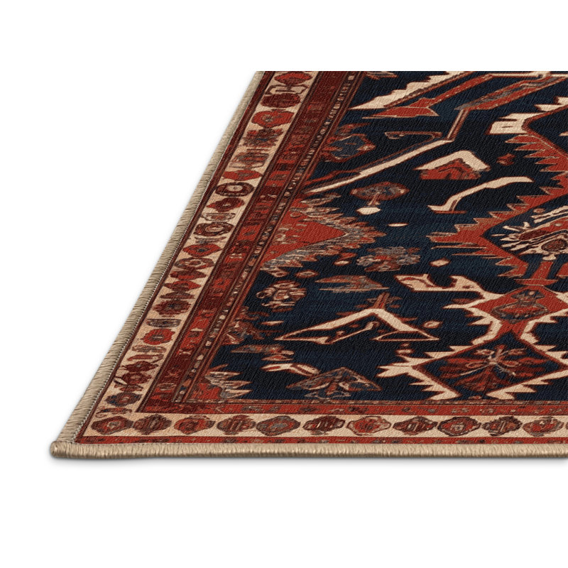 Tapis brun lavable à la machine, Carré 8 pi