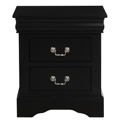 White 2-Drawer Nightstand - Modern Bedroom Nightstand With Storage Drawers | Stylish Furniture Organizer