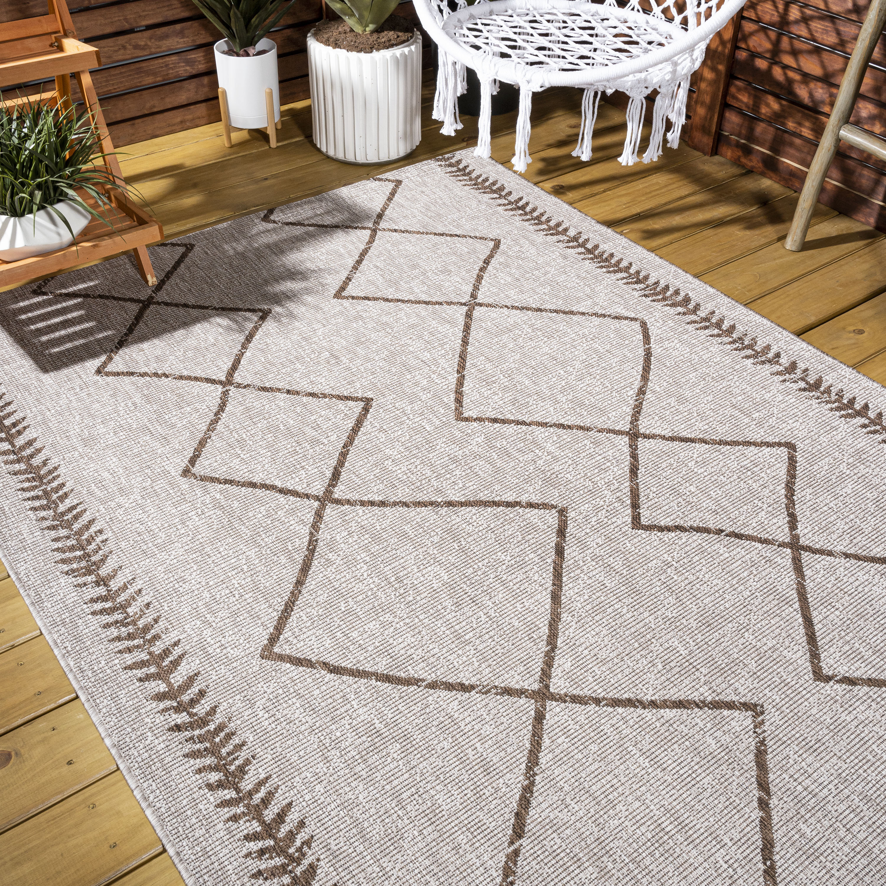  Area Rug Living Room Rugs: 8x10 Large Soft Machine Washable  Boho Moroccan Farmhouse Neutral Stain Resistant Indoor Floor Rug Carpet for  Bedroom Under Dining Table Home Office House Decor - Brown 