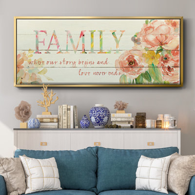 Famille où commence notre histoire - Toile encadrée
