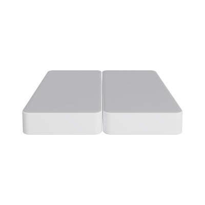Split Wooden Box Spring / foundation for Mattress Support, Fully Assembled by White Noise