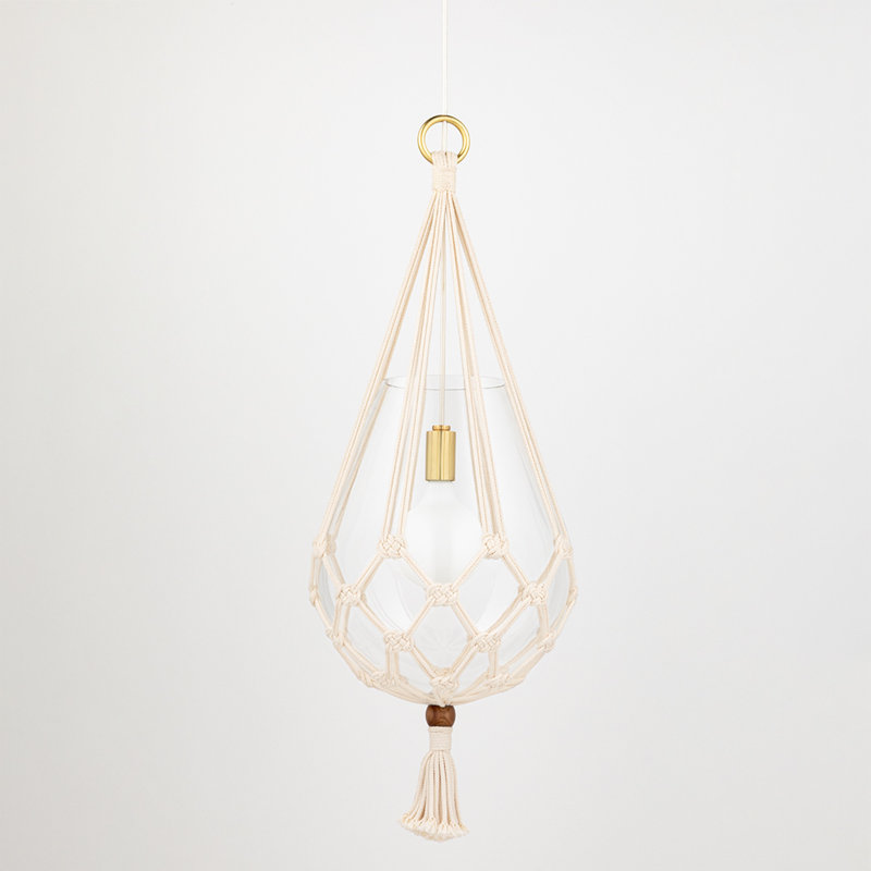 Tessa 1 Light Pendant, 32" H x 14.75" W x 14.75" D
