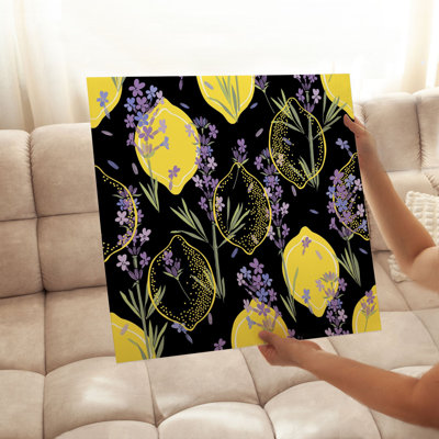 «Food and Kitchen Lemon Elegance», reproduction d'art moderne sans cadre