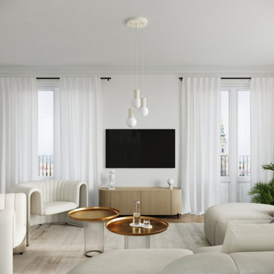 Bernis 1 - Light Brushed Nickel Pendant