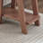 Contemporary Wood Shelf Side Table in Red