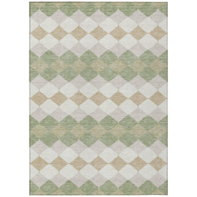 Eira Green Washable Indoor-Outdoor Rug - 