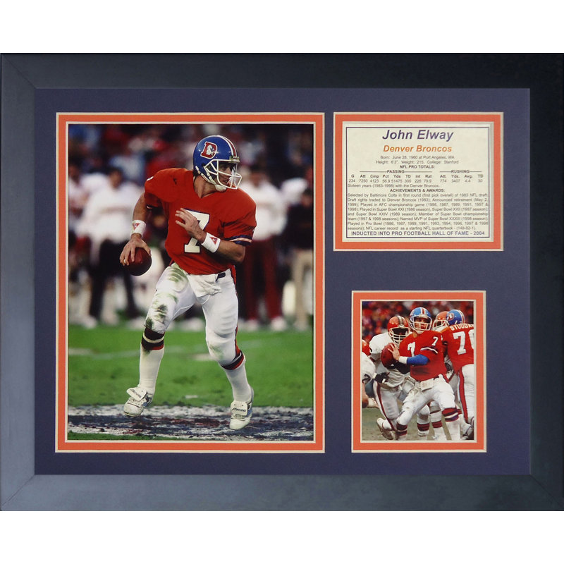John Elway Framed Memorabilia