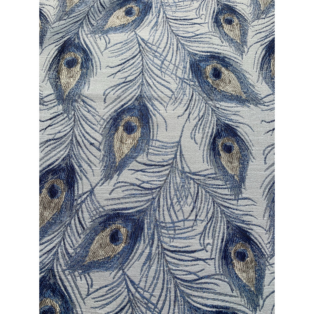 Plume Fabric South Pacific Textile Color: Indigo