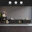 Meuble télé rectangulaire en bois avec meuble télé extensible, console télé média pour la chambre à coucher du salon-550911313