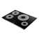 Cosmo 30 In. Electric Ceramic Glass Cooktop With 4 Elements, Triple Zone Element In Black