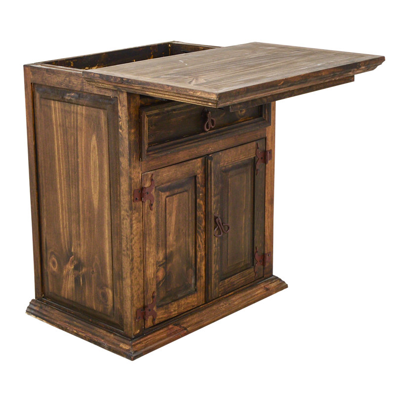 Table de chevet Lone Star, Brun