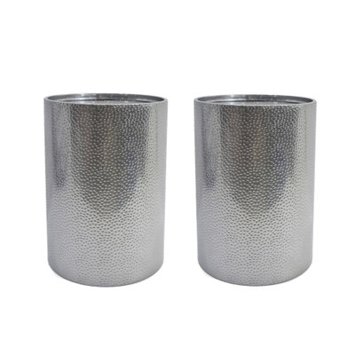METAL SIDE TABLE-SILVER