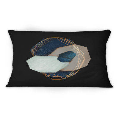 Coussin décoratif géométrique à motif géométrique Galactic Stones II