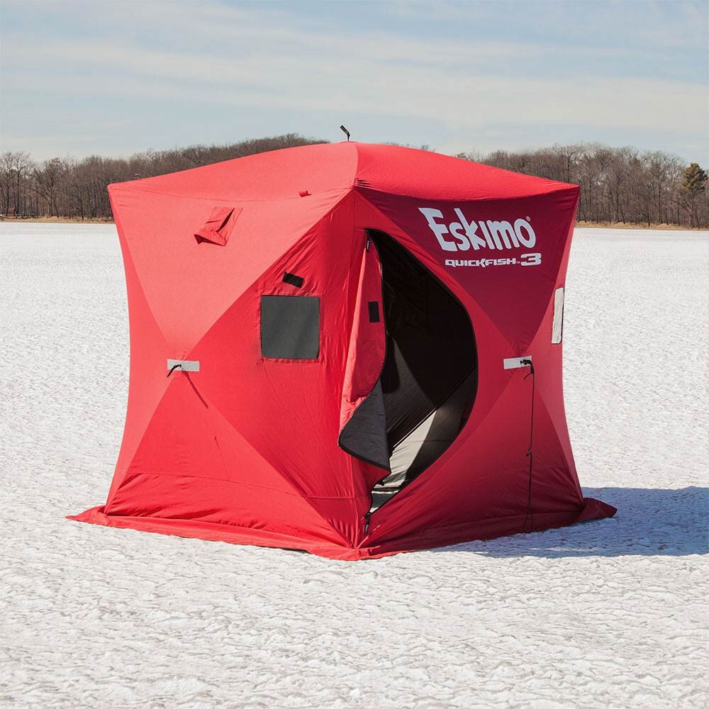 Производитель зимних палаток. Зимняя палатка Eskimo Quickfish 3 Insulated. Зимняя палатка Eskimo куб. Палатка зимняя куб Ice Fishing Tent. Зимняя палатка Eskimo 450i.