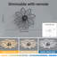Deira 90cm 7 - Blade Reversible Dimmable LED Ceiling Fan With Remote Control And APP-861618318