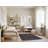 Machine Washable Horizontal Stripes Gray Area Rug-1353166221