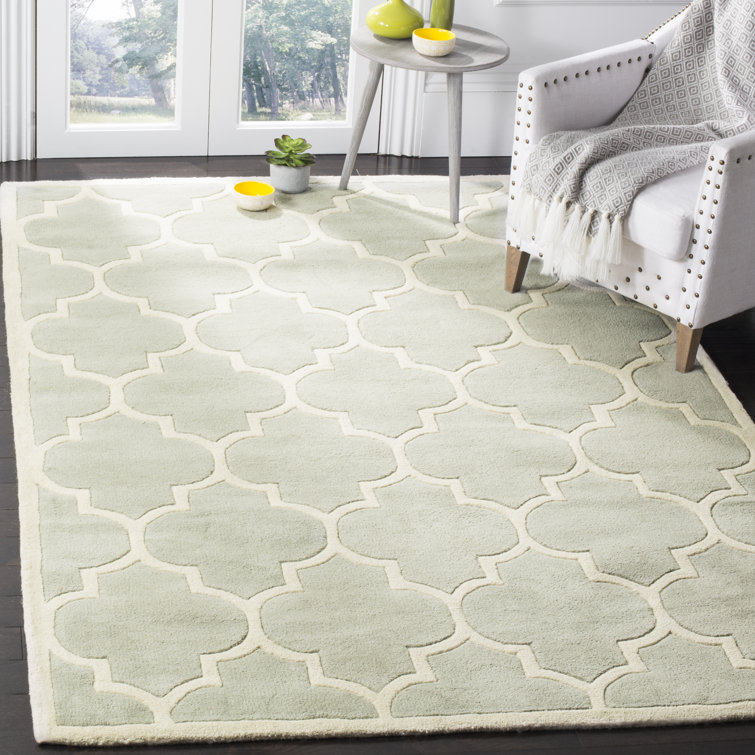 Janet Geometric Wool Hand Woven Area Rug