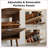 Shoe Cabinet, 31.5-Inch Walnut Brown Farmhouse with 2 Flip Drawers &amp; Anti-Tipping | Farmhouse | Hallway