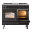 Cuisinière à double combustible ILVE Nostalgie II Series 40 po avec 6 brûleurs scellés et plaque de cuisson (gaz naturel, porte vitrée)-1146550631-1146550650