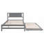 Lit plateforme double avec lit gigogne réglable-1023942085